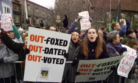 Anti hunting protest