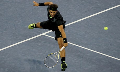 Rafael Nadal plays at the US Open