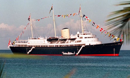 britannia yacht royal hms painting brittania managed stage spontaneous relaunched carefully calls were labour scrapped 1997 came pa photograph power