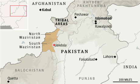 Map - Pakistan, Waziristan