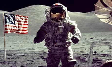 apollo 17 commander Eugene Cernan on moon