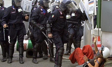 Clashes in Genoa