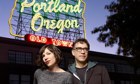 Carrie Brownstein and Fred Armisen
