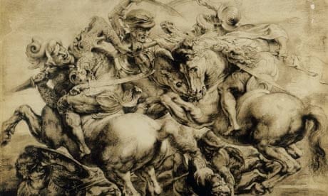 Rubens' drawing after The Battle of Anghiari by Leonardo da Vinci