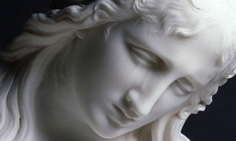 Detail of Penitent Magdalen by Antonio Canova