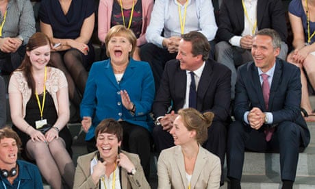 David Cameron, Angela Merkel, Jens Stoltenberg