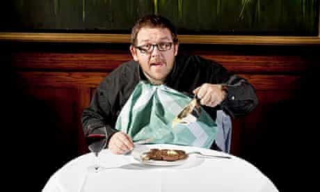 Nick Frost eating