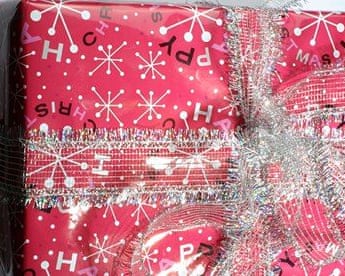 christmas present wrapped