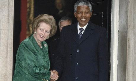 Mandela Visits Thatcher
