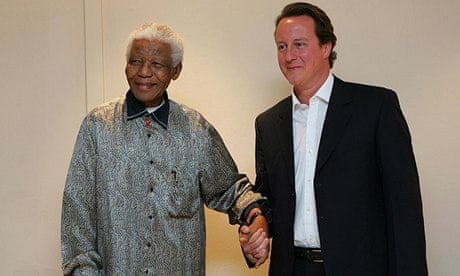 David Cameron meets Mandela