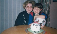 Miles Kane as a boy and his mum
