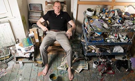 David Dawson in his studio