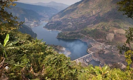 The Ranganadi Hydro Electric Project in Arunachal Pradesh, India.