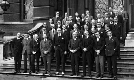 Sir John Reith (front centre) with BBC bigwigs in 1924.
