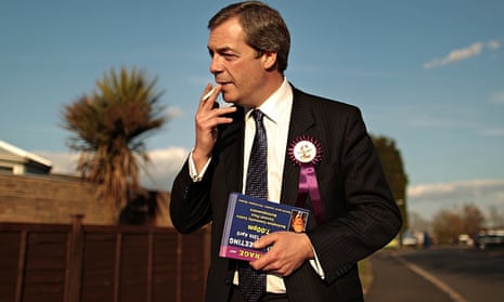 Nigel Farage On The UKIP Campaign Trail