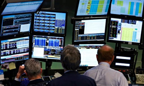 Traders at the New York stock exchange