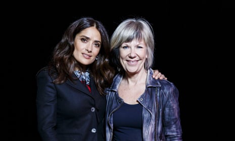 Actor Salma Hayak (left) with Jude Kelly in London on International Women's Day this month.