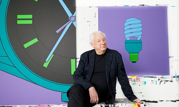 ‘Inspiring’: Michael Craig-Martin,  photographed by Karen Robinson for the Observer New Review in hi