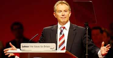 Tony Blair makes his speech to the Labour Party conference in Manchester on Tuesday September 26, 2006. Photograph: Peter Bryne/PA.