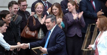 Brown Promises New Priorities As He Accepts Leadership Politics The Guardian