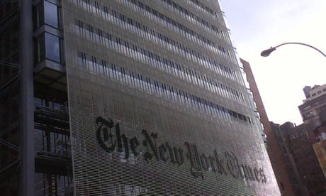 The New York Times building in New York. Photograph: Paul Owen