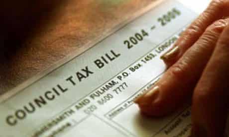 A council tax bill. Photograph: Chris Young/PA