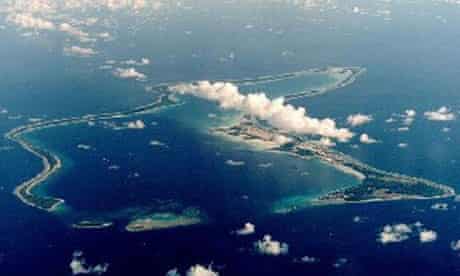 Diego Garcia. Photograph: US Dept of Defense/PA