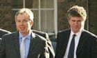 Tony Blair and Jonathan Powell on March 8 2007. Photograph: Peter Macdiarmid/Getty Images