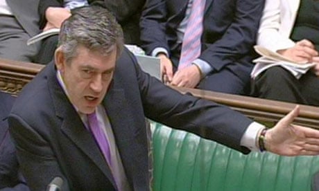 Gordon Brown at prime minister's question on June 11 2008. Photograph: PA Wire