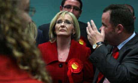 Losing Labour candidate Margaret Curran at the count