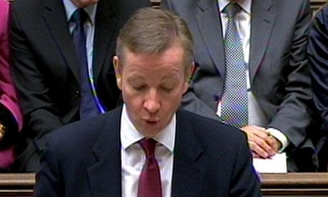 Michael Gove speaking in the Commons today