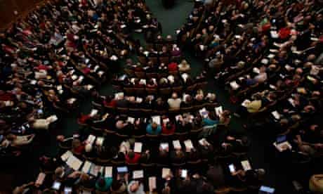 The Church of England synod votes on women bishop