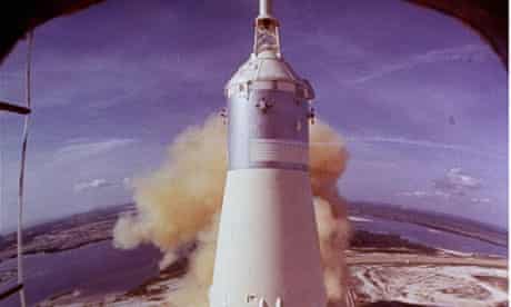 Apollo 11 lifts off from Cape Canaveral