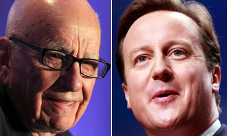 Rupert Murdoch and David Cameron
