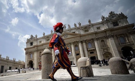 A Swiss guard at the Vatican
