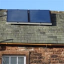 Solar panel on the roof of a house in Arthur Street