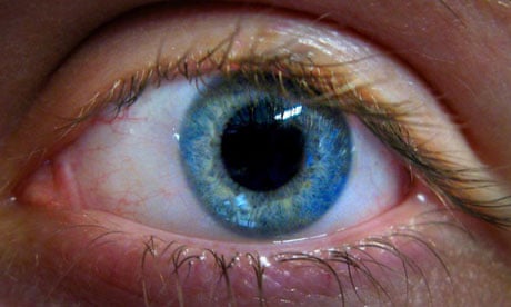 blind person blue eyes