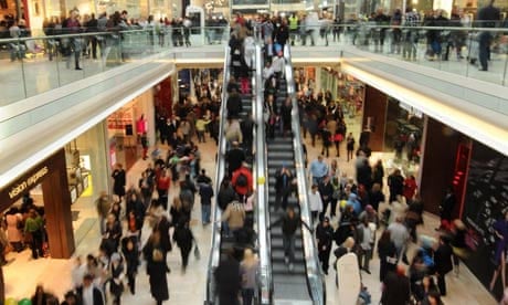 Westfield London Shopping Centre seen devoid of activity due to