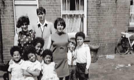 A 1960s snapshot of members of the mixed-race Polack family in Birmingham