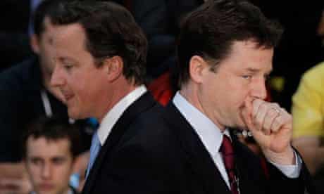 David Cameron (left), the prime minister, and Nick Clegg, deputy prime minister