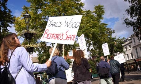 Protest against Yarl's Wood immigration removal centre