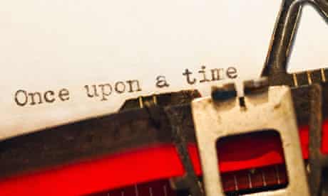 Writing on typewriter