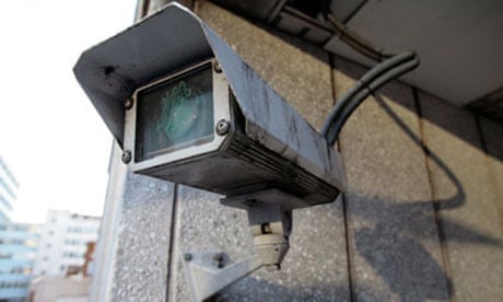 CCTV camera in an urban location