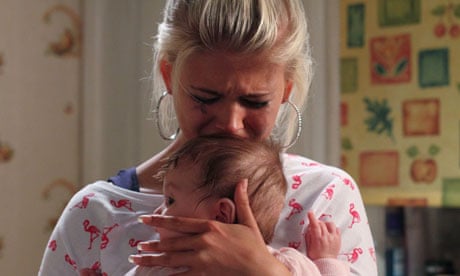 Teenager mother Lola and baby Lexi in EastEnders