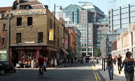 The views of the local community about the development of Spitalfields are 'cynically disregarded'