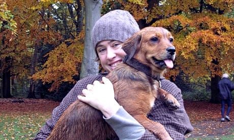 Clare Allan with her dog Meg - a 'top-quality' companion.