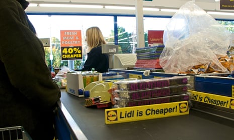 Lidl supermarket checkout 