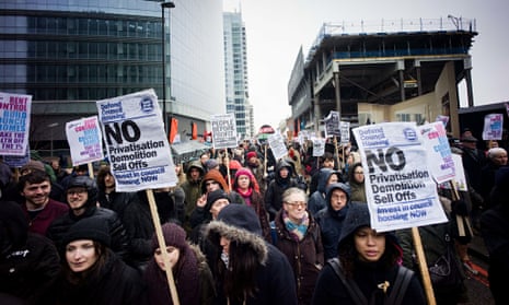 March for Homes demonstration in London, Britain - 31 Jan 2015