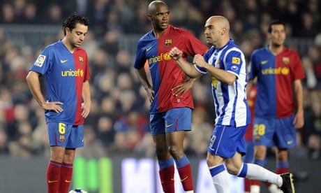 | Guardian title The summons Peña De miracle in Espanyol la resurrect Liga Nou Camp race to La |