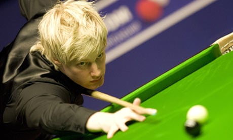 Neil Robertson in action against Shaun Murphy in the semi-final at the Crucible